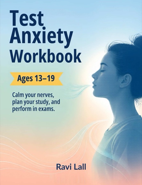 Cover of Test Anxiety Workbook for Ages 13 to 19 by Ravi Lall